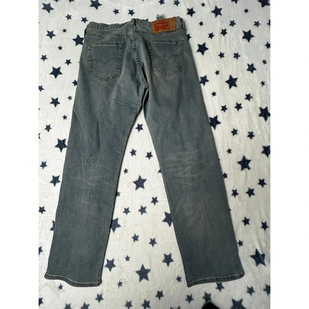 Levi's 501 Jeans Mens 32x30 Light Wash Button Fly Straight Leg Denim Pants Blue